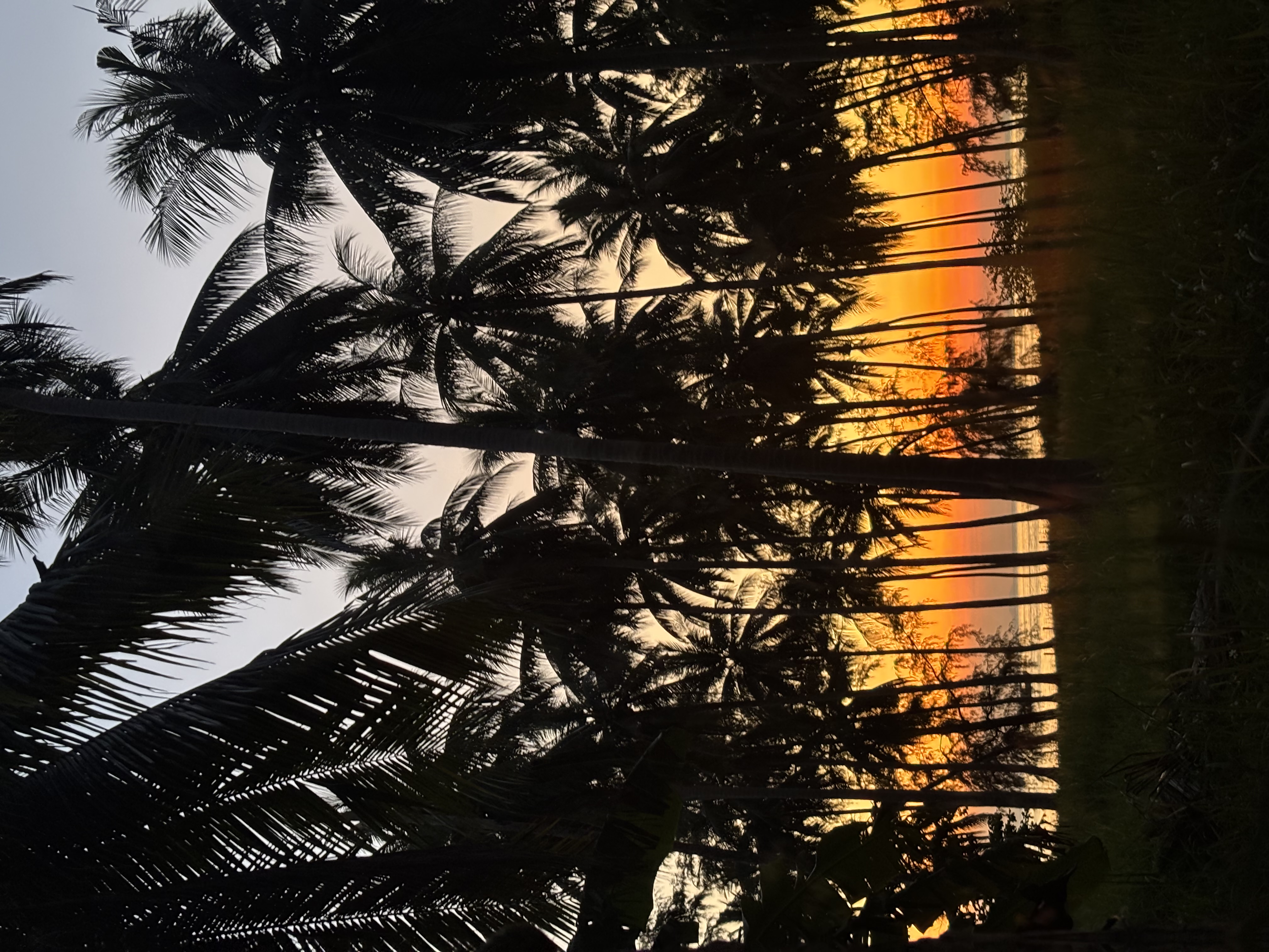 Beachfront sunset Green Heaven Bungalows Koh Samui